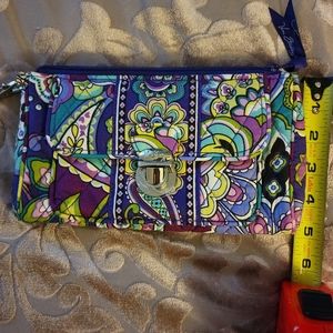 Vera Bradley pushlock wristlet